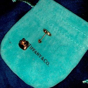 Tiffany &co mini heart earrings